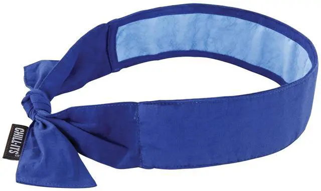 Alt view image 8 of 8 - ERGODYNE 6700CT Chill-Its Evaporative Cooling Bandana Headband, Adjustable Tie