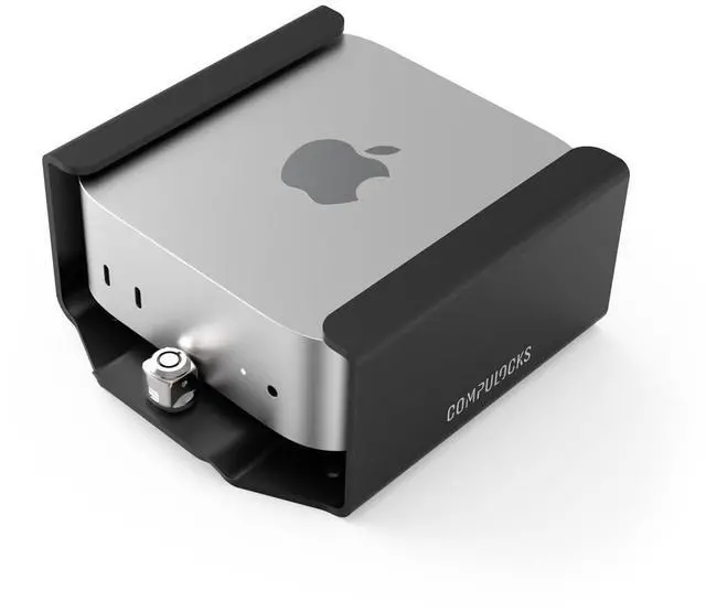 Alt view image 4 of 4 - Compulocks MMEN24 Mounting Bracket for Mac mini - Black - 100 x 100, 75 x 75 - VESA Mount Compatible - High-grade Aluminum - 1