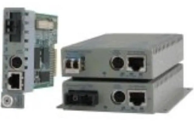 Alt view image 5 of 5 - Omnitron Systems 10/100/1000BASE-T UTP to 1000BASE-X Media Converter and Network Interface Device
