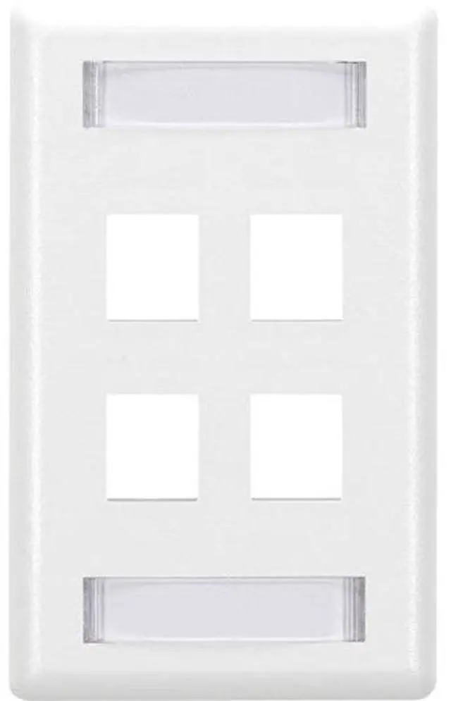Main image of Black Box GigaStation2 4 Socket Network Faceplate