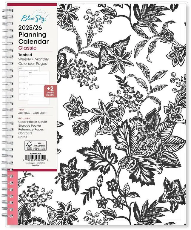 Main image of 2025-2026 Blue Sky Weekly/Monthly Academic Planner, 8-1/2" x 11", Analeis, July 2025 To June 2026, 130606
