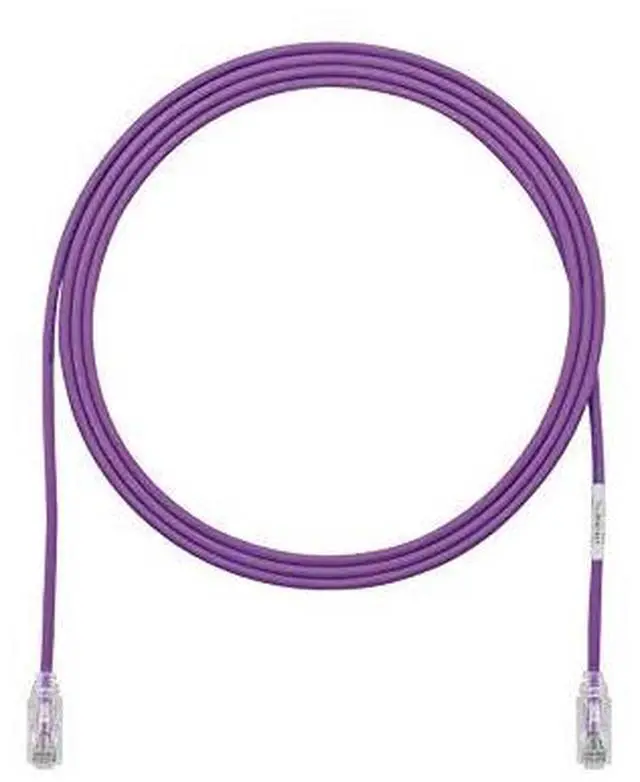 Alt view image 2 of 2 - Panduit UTP28SP12VL 12 ft. Violet Category 6 Performance, 28 AWG UTP patch cord with TX6 Modular Plugs on each end
