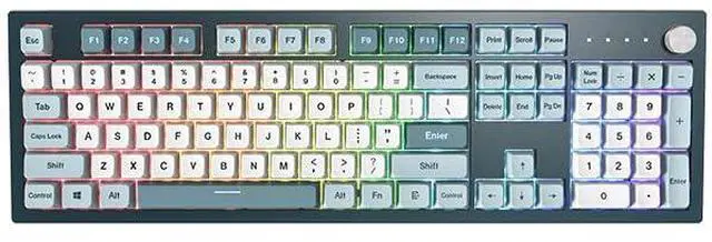 Alt view image 9 of 9 - Montech MKey Mechanical Gaming Keyboard: Customizable RGB LED, Premium MDA Profile PBT Keycap, Engineered Acoustics, Hot-Swappable, Gateron G Pro 2.0 Switches, Stunning Osaka Castle Theme, Freedom