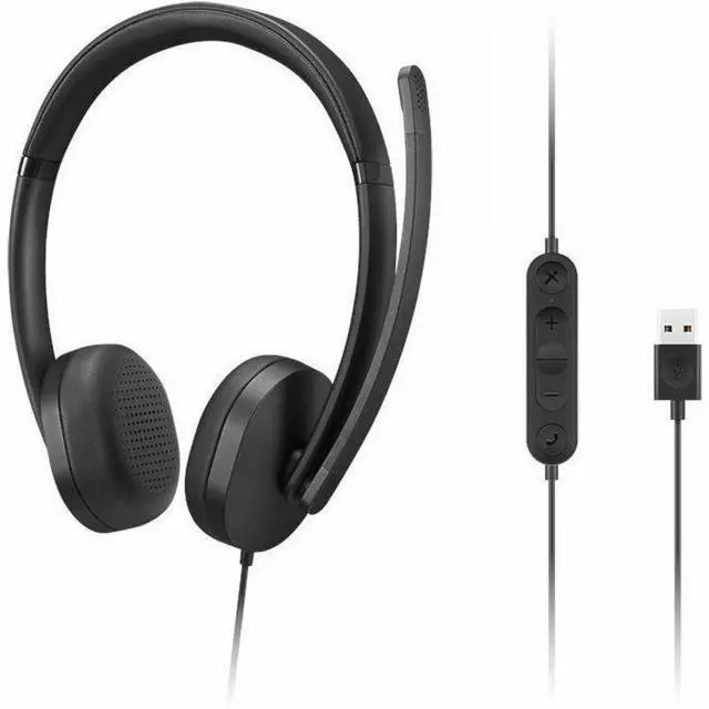 Alt view image 8 of 12 - Lenovo USB-A Wired Stereo Headset Gen 2