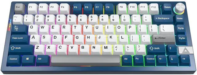 Alt view image 7 of 7 - MONTECH MKey PRO 75% TKL Wireless Mechanical Gaming Keyboard, Tri-Mode Bluetooth 5.2/2.4Ghz/USB-C, Hot-Swappable Gateron G Pro 3.0 Pre-lubed Switches, VIA & QMK Support -Yellow Switch Freedom