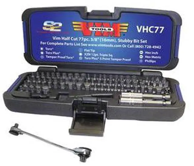 Alt view image 5 of 5 - Vim Half Cut Stubby Bit Set