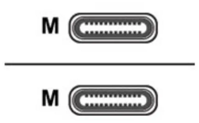 Alt view image 4 of 4 - AddOn USB 3.1 C To USB 3.1 C Male To Male Cable Black