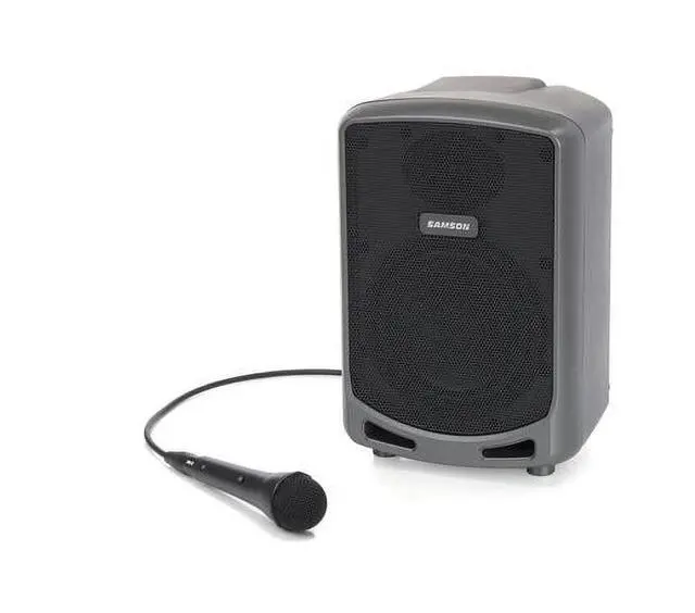 Alt view image 14 of 16 - Samson Expedition Express+ 6" 2-Way 75W Portable PA System with Wired Microphone