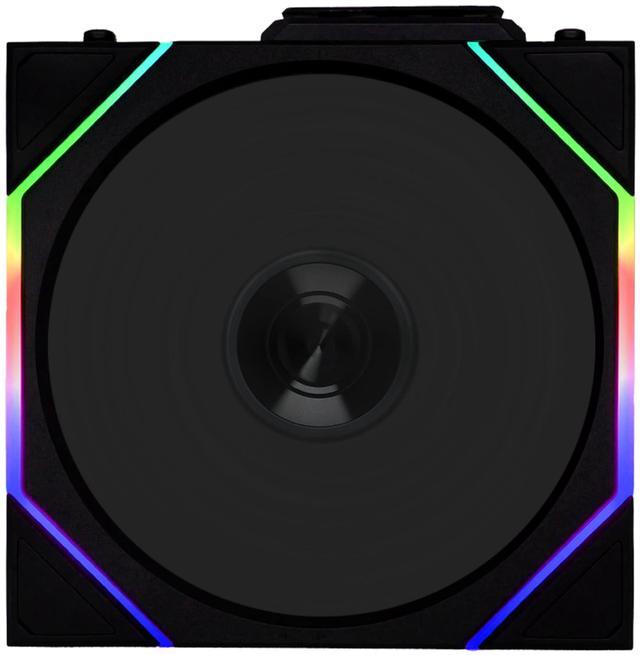 Alt view image 8 of 8 - Lian Li UNI Fan TL 120 Wireless - Single Pack - Controller Not Included - 2.4 GHz Wireless Control - Infinity Mirror Design - Controller requesd for use. - Black (12TL1W1B)