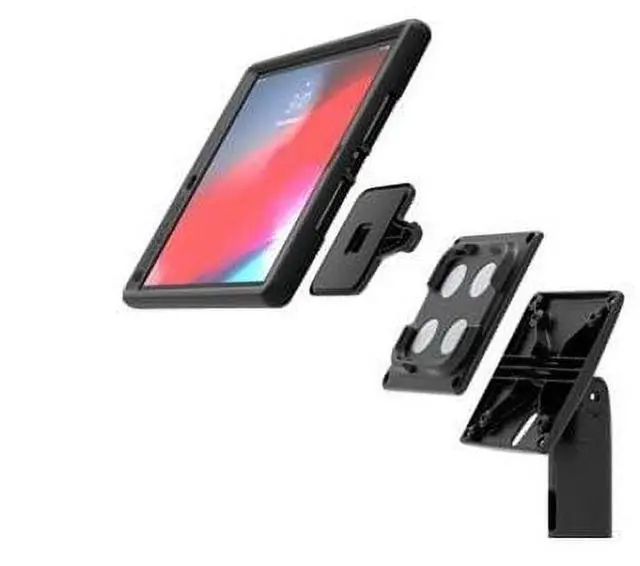 Alt view image 2 of 2 - Compulocks Universal Tablet Magnetic Mount, VESA Compatible Black - Innovative universal solution compatible with any tablet, Compatible with all our VESA 100x100 stands and mounts, Designed for mPOS,