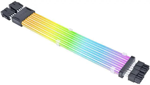 Alt view image 8 of 8 - Lian Li Strimer Wireless 8 Pin - Addressable RGB Power Extension Cable with 2.4 GHz Wireless Control - Light Guides - Wireless Controller NOT included and required for use. Fits CPU EPS (PW8-1W-CPU)
