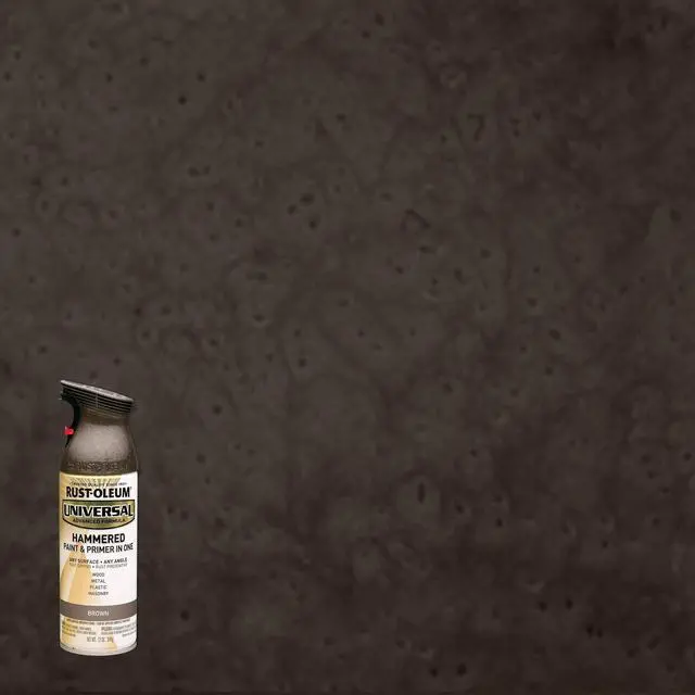 Alt view image 3 of 3 - RUST-OLEUM 245218 Hammered Spray Paint, Brown, Hammered, 12 oz.