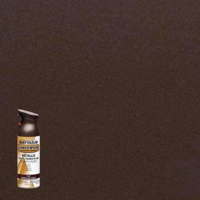 Alt view image 3 of 3 - RUST-OLEUM 271472 Spray Paint, Amber, Flat, 11 oz.