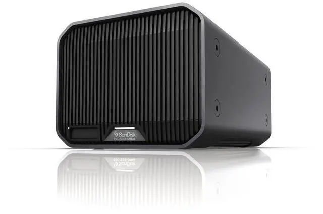 Alt view image 8 of 15 - SanDisk Professional G-Raid Project 2 Enterprise-Class Desktop Hard Drive with Thunderbolt 3 Interface, Pro-Blade SSD Mag Slot, and 510 MBPS Read Speed, 490 MBPS Write Speed (36TB, Space Gray)