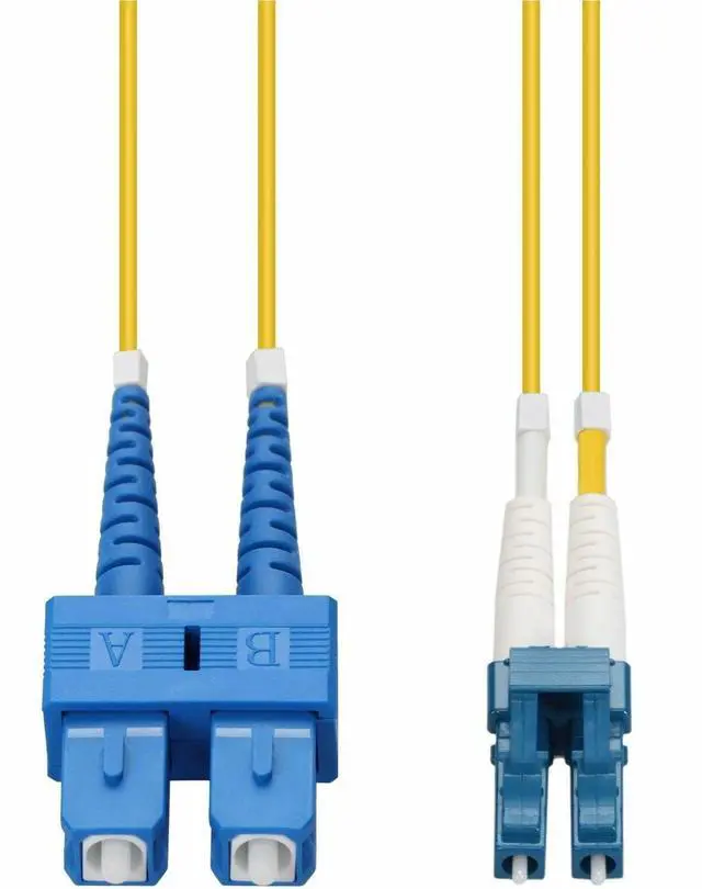 Alt view image 2 of 2 - AddOn 6m LC Male to SC Male Yellow OS2 Duplex Fiber OFNR Patch Cable