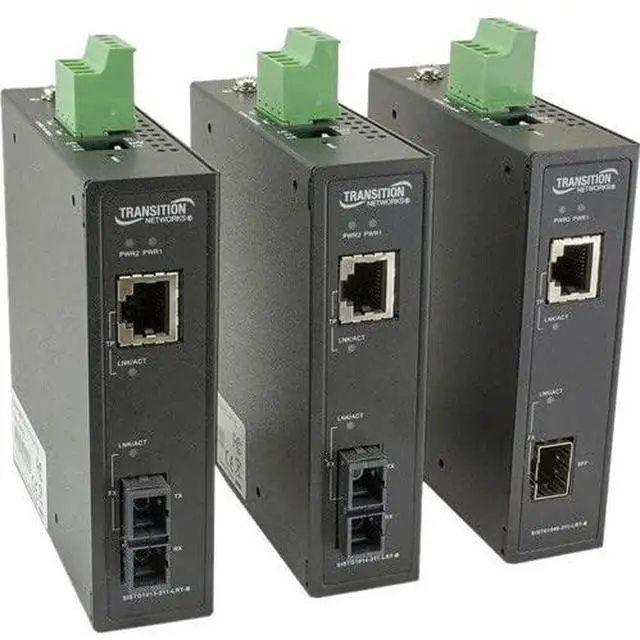 Alt view image 2 of 2 - Transition Networks Unmanaged Hardened Gigabit Ethernet Media Converter