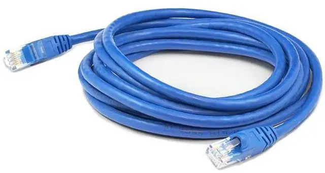 Alt view image 2 of 2 - AddOn 6in RJ-45 (Male) to RJ-45 (Male) Straight Blue Cat6A UTP PVC Copper Patch Cable - 6" Category 6a Network Cable for Network Device - First End: 1 x RJ-45 Network - Male - Second End: 1 x RJ-