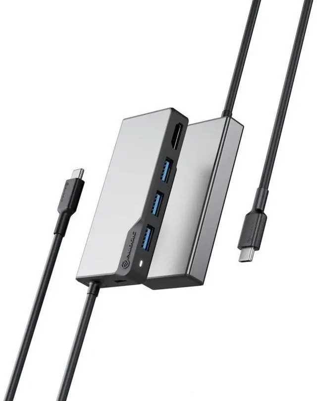 Alt view image 4 of 4 - Alogic Fusion CORE 5-in-1 USB-C Hub Compact Dock V2 UCFUHDV2SGR