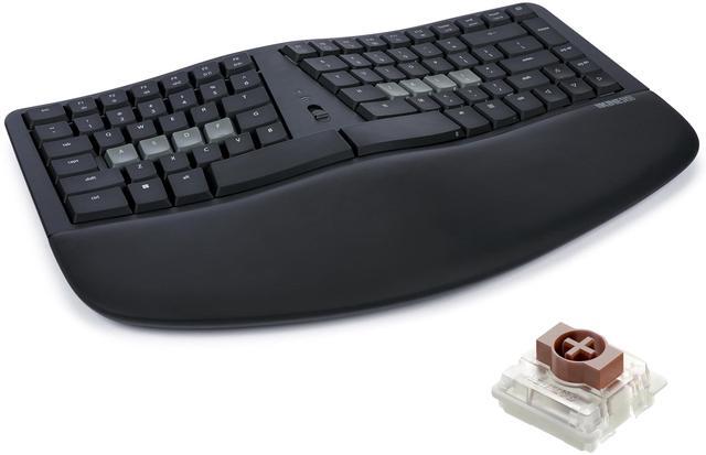 Alt view image 8 of 8 - KINESIS mWave Wireless Ergonomic Mechanical Keyboard, Programmable, Backlit