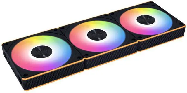 Alt view image 6 of 6 - Lian Li UNI Fan CL120 ARGB 120mm PWM Fans - Triple Pack - 2.4 GHz Wireless Signal RGB & PC Case Fans Control - Daisy-Chain - Dual Light Zones - FDB - Controller Included & Required - Black (12CL1W3B)