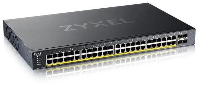 Alt view image 8 of 8 - ZYXEL 48-port GbE PoE Lite-L3 Smart Managed Switch with 4 10G Uplink