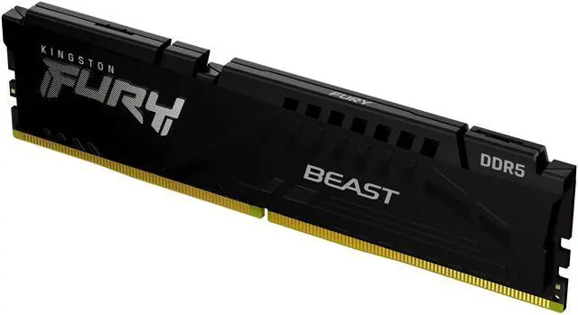 Alt view image 12 of 12 - Kingston FURY Beast RAM Module - For Motherboard - 32 GB (1 x 32GB) - DDR5-5200/PC5-41600 DDR5 SDRAM - 5200 MHz Single-rank Memory - CL40 - 1.25 V - Non-ECC - Unbuffered - 288-pin - DIMM - Lifetime Wa