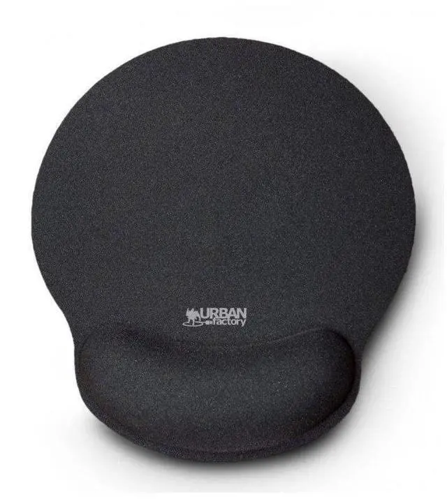 Alt view image 2 of 5 - Urban Factory Ergonomic Mouse Pad with Hand-rest - 9.84" Height x 8.66" Width x 1.10" Depth - Black - Gel - Water Resistant, Anti-slip