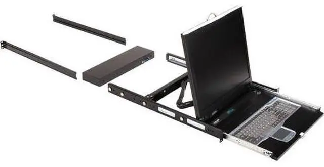 Alt view image 2 of 2 - Black Box ServTray Complete 19" 8-Port KVM Switching Module USB PS/2 8 Computer