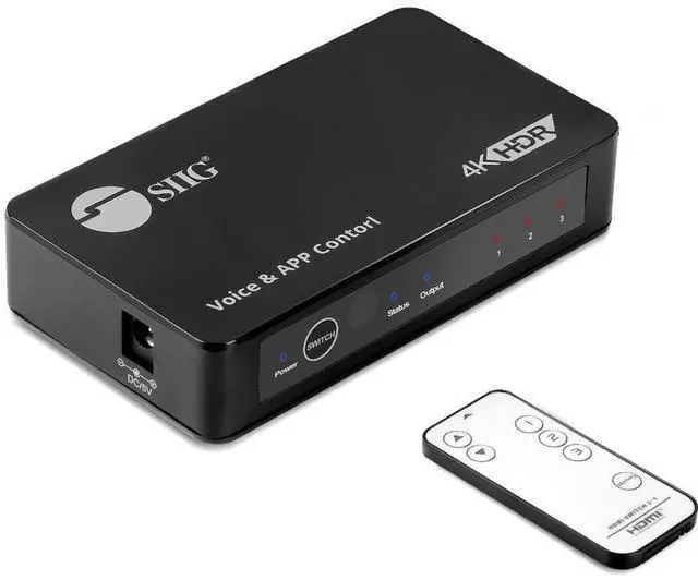 Alt view image 15 of 15 - SIIG 3x1 4K HDMI 2.0 Switch with IR & Voice APP Control CE-H27211-S1