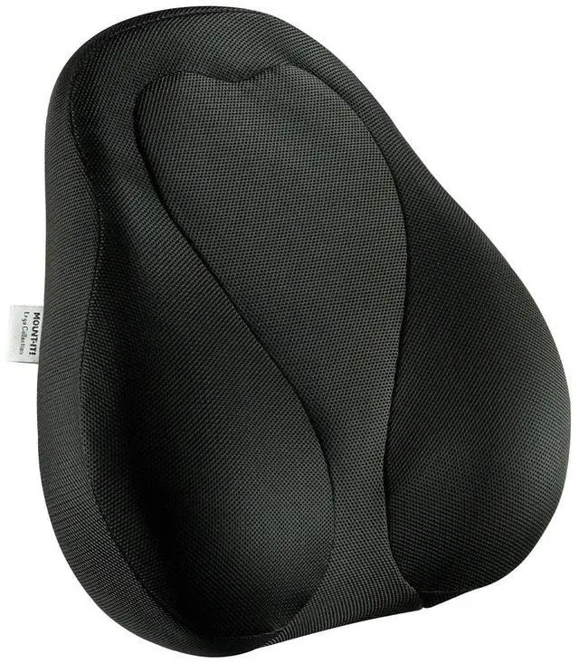 Alt view image 8 of 8 - Mount-It! Office Chair Cushion, Lumbar Support Pillow for Office Chair, Back Support for Work, Office, Gaming with Memory Foam Filling for Back Pain Relief, Improve Posture, Black with Washable Cover