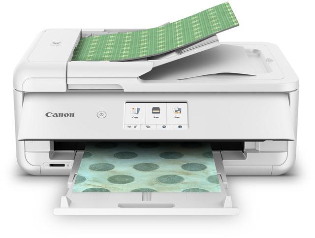 Alt view image 6 of 6 - Canon PIXMA TS9521Ca Wireless All-In-One Duplex Color Inkjet Printer, White