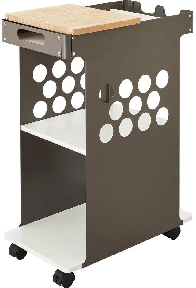 Alt view image 11 of 11 - Safco 5209WH Mini Rolling Storage Cart, White