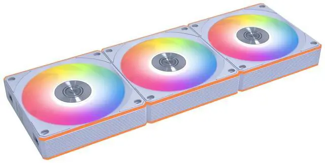 Alt view image 7 of 7 - Lian Li UNI Fan CL120 ARGB 120mm PWM Fans - Triple Pack (Reverse Blade) - 2.4 GHz Wireless Signal RGB & PC Case Fans Control - Daisy-Chain - Controller Included and Required - White (12RCL1W3W)