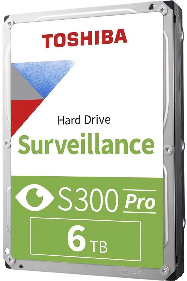 Alt view image 4 of 4 - Toshiba S300 Pro HDWTA60UZSVAR 6 TB Hard Drive - 3.5" Internal - SATA (SATA/600) - Conventional Magnetic Recording (CMR) Method - Camera, Video Surveillance System, Network Video Recorder, Digita