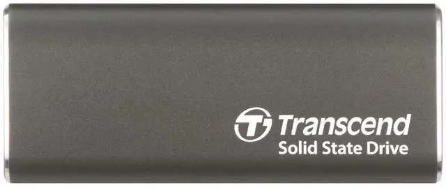Alt view image 6 of 6 - Transcend ESD265C 1 TB Portable Rugged Solid State Drive - External - Iron Gray - Desktop PC, Notebook, Gaming Console, Tablet, Smartphone Device Supported - USB Type C, USB Type A - 1050 MB/s Maximum