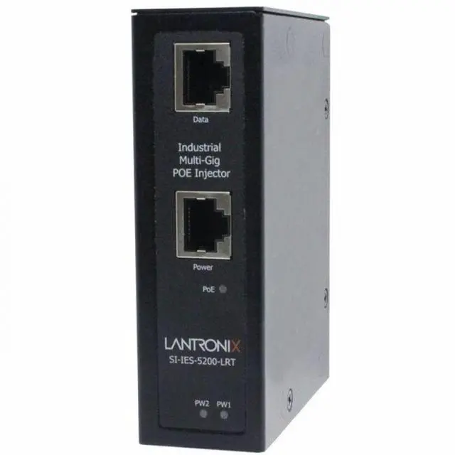 Alt view image 2 of 2 - Lantronix Transceiver/Media Converter - Network (RJ-45) - 1x PoE (RJ-45) Ports - 1x PoE+ (RJ-45) Ports - Ethernet - DIN Rail Mountable, Wall Mountable - TAA Compliant