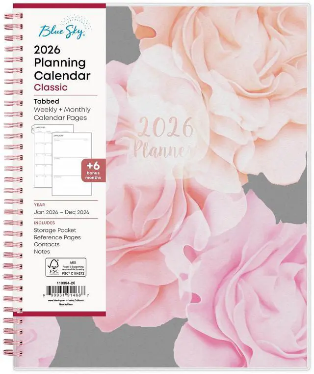 Main image of 2026 Blue Sky Weekly/Monthly Planner, 8-1/2" x 11", Joselyn, January To December, 110394