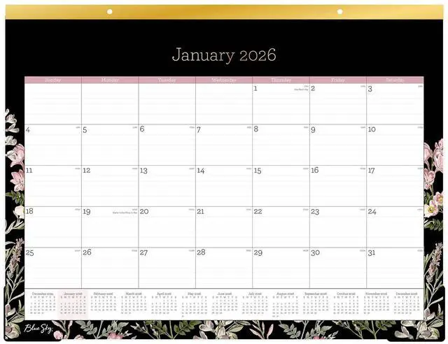 Main image of 2026 Blue Sky Monthly Desk Pad Calendar, 17" x 11", Mimi Pink, January To December, 148629