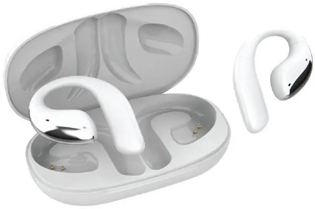Alt view image 8 of 14 - Adesso XTREAM T6 Open-Ear Bluetooth Earbuds with Charging Case XTREAMT6