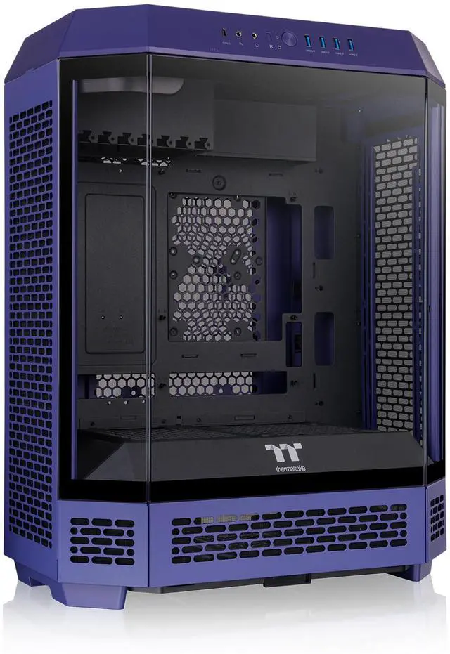 Alt view image 8 of 8 - Thermaltake Tower 600 Mid Tower; 2x140mm CT Fans Included; 420mm Radiator Support; 400mm GPU Clearance; Hidden Connector Support; Rotatable PCIe Slots; Future Dusk; CA-1Z1-00MNWN-00