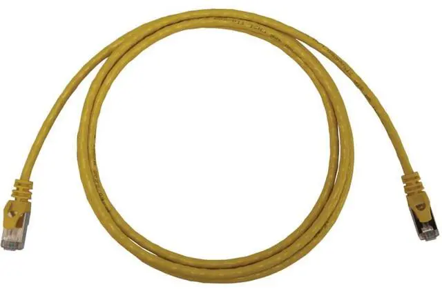 Alt view image 7 of 7 - Tripp Lite Cat6a 10G Snagless Shielded Slim STP Ethernet Cable (RJ45 M/M), PoE, Yellow, 5 ft. (1.5 m) - 5 ft Category 6a Network Cable for Network Device, Server, Switch, Router, Hub, Printer, Compute