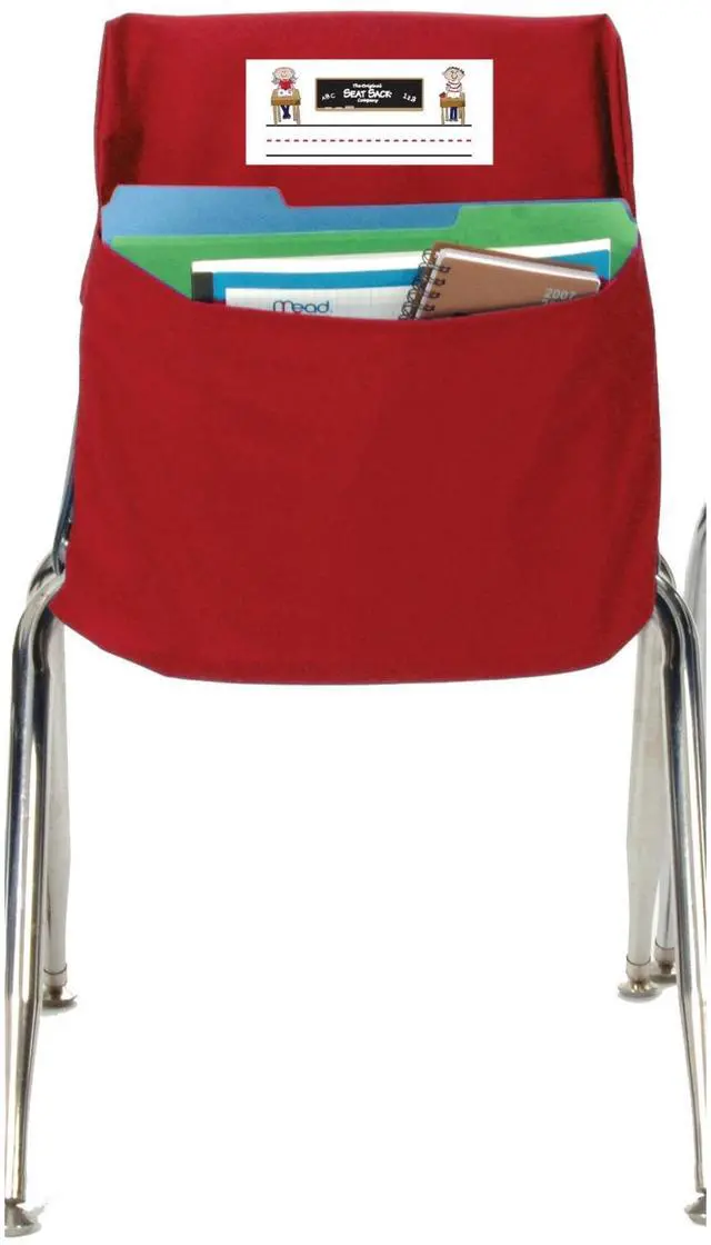 Alt view image 6 of 6 - seat sack storage pocket, standard, 14 inches, red
