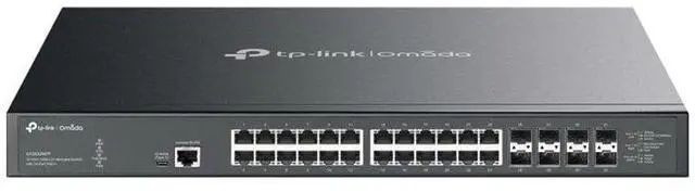 Alt view image 11 of 11 - TP-Link Omada 32-Port 10GE L2+ Managed Switch with 24-Port PoE++ - 24 Ports - Manageable - 10 Gigabit Ethernet - 10GBase-T, 10GBase-X - 2 Layer Supported - 1010.20 W Power Consumption - 770 W PoE Budg