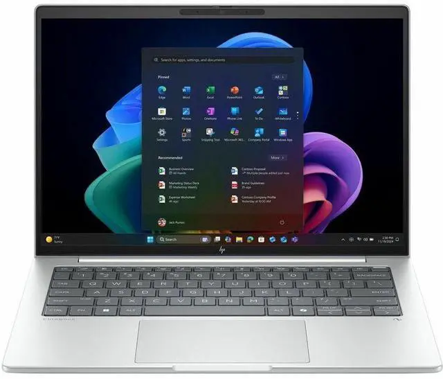 Alt view image 8 of 8 - HP EliteBook 8 G1i 14" Touchscreen Notebook - WUXGA - Intel Core Ultra 5 228V - 32 GB - 512 GB SSD - English Keyboard - Glacier Silver Aluminum - Intel Chip - 1920 x 1200 - Windows 11 Pro - Intel