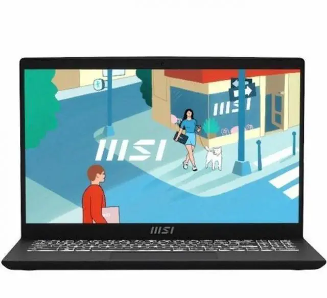 Alt view image 8 of 9 - MSI Modern 15 B13M Modern 15 B13M-1097US 15.6" Notebook - Full HD - Intel Core i5 13th Gen i5-1334U - 16 GB - 512 GB SSD - Classic Black - Intel Chip - 1920 x 1080 - Windows 11 Home - Intel Iris