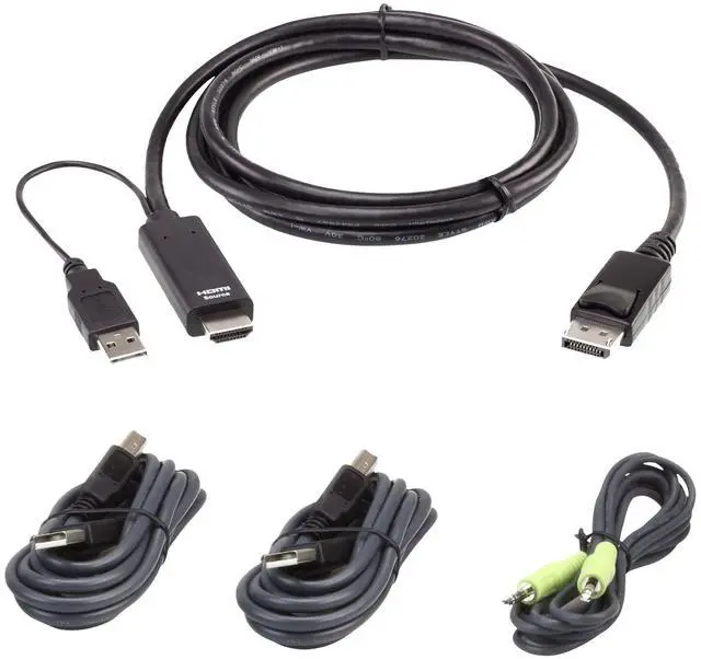 Alt view image 2 of 2 - ATEN 1.8M USB Universal Secure KVM Cable Kit 2L7D02UHDPX4