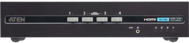 Alt view image 3 of 3 - ATEN 4-Port USB HDMI Dual Display Secure KVM Switch (PSD PP v4.0 Compliant) - 4 Computer(s) - 1 Local User(s) - 3840 x 2160 - 50 Hz, 60 Hz - 6 x USB - 10 x DisplayPort - Desktop