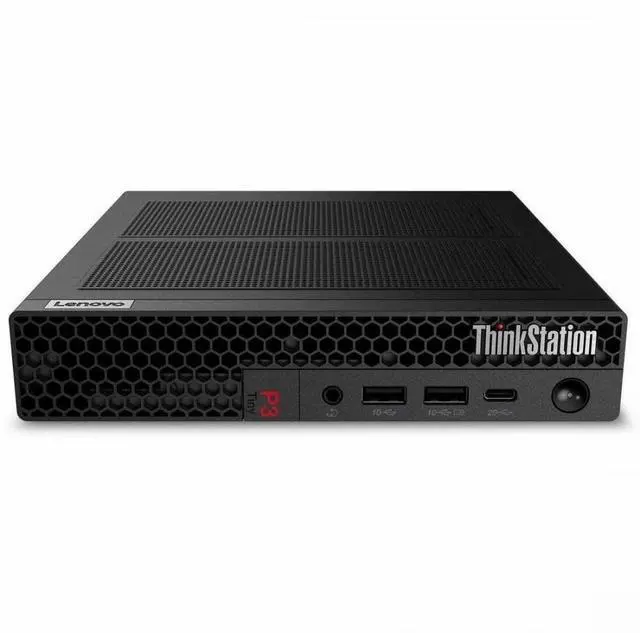 Alt view image 8 of 8 - Lenovo ThinkStation P3 Gen 2 30K50020US Workstation - 1 x Intel Core Ultra 9 285 - 32 GB - 1 TB SSD - Tiny - Black - Intel Q870 Chip - Windows 11 Pro - 1 x NVIDIA RTX A400 4 GB Graphics - NVMe Control