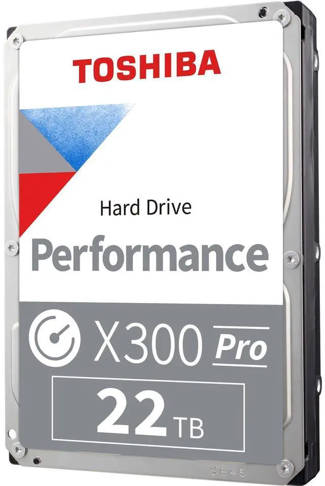 Alt view image 15 of 15 - Toshiba 22TB X300 Pro Performance 3.5" CMR Internal HDD - SATA 6 Gb/s - 6Gbps - 7200RPM - 512MB - 1.0M hours - 8.02Watt  HDWR62CXZSTB