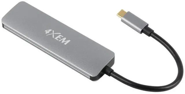 Alt view image 5 of 5 - 4XEM Gray 4XHB02 Notebook Docking Station
